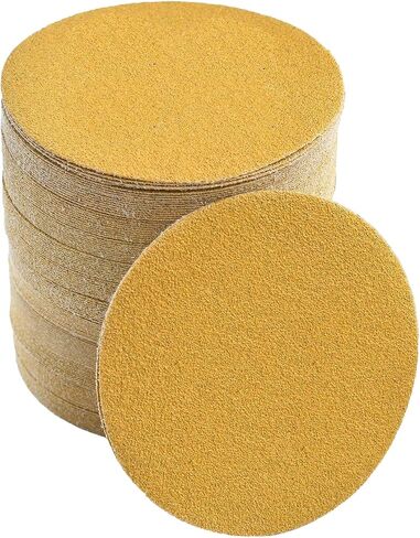 6 Inch No-Hole Hook and Loop Sanding Discs 220 Grit Random Orbital Sandpaper for Automotive and Woodworking 100Pack in Saudi Arabia