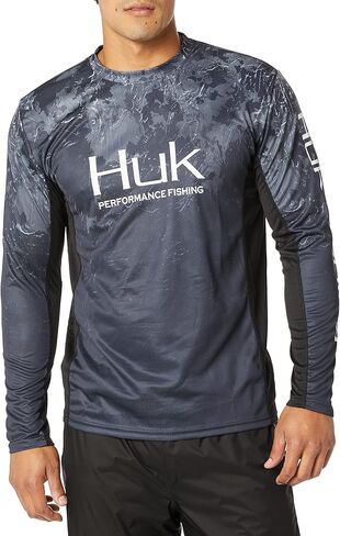 قميص Huk الرجالي Standard Icon X Camo بأكمام طويلة لصيد السمك، Boca Grande، X-Large in Saudi Arabia