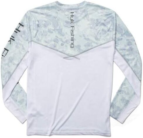 قميص Huk الرجالي Standard Icon X Camo بأكمام طويلة لصيد السمك، Boca Grande، X-Large in Saudi Arabia
