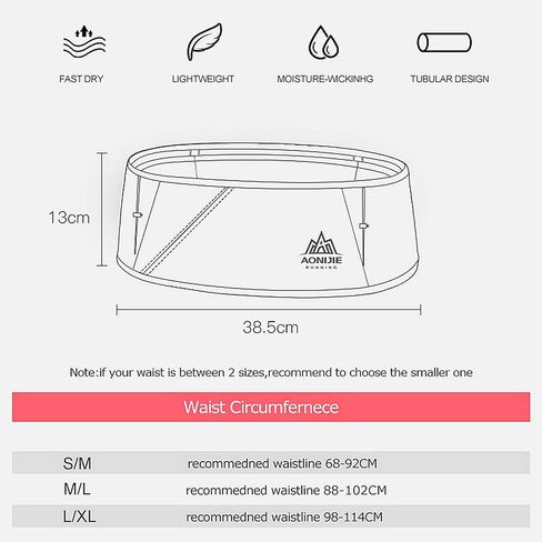 Running Pouch Belt Waist Pack Fanny Bag with 250ml Soft Water Bottle, Bounce Free Fashion Workout Jogging Travelling Money Pocket Belt for Women (Black, Small Size) in Kuwait