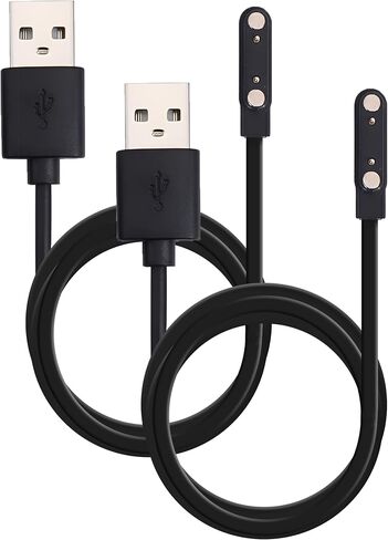 Magnetic Smart Watch Charging Cable Compatible with Apple, Samsung, and Fitness Watches, Quick Charge with 3-Pin Connections, USB Type-A, 5.0mm in Saudi Arabia