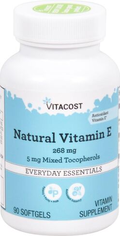 Vitacost Natural Vitamin E -- 268 mg - 90 Softgels in Saudi Arabia