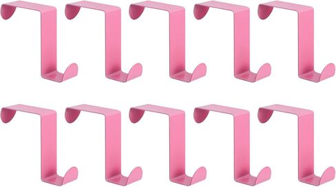 uxcell Over The Door Hooks, 10pcs - Stainless Steel Door Hangers Hooks, S-Shaped Double Hooks for Hanging Clothes, Hats, Towels (Black) in Saudi Arabia