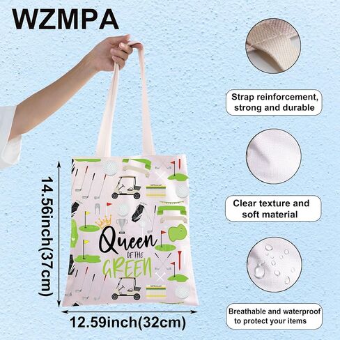 WZMPA Golf Queen Survival Kit Golf Player Gifts Queen of the Green Golf Zipper Bag Golfing Travel Accessories (Queen Green TG) in Saudi Arabia