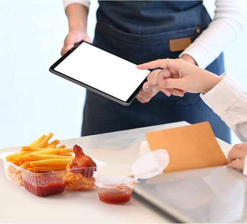 مجموعة حاويات ناتشو 100 قطعة، تتضمن 50 قطعة من صواني ناتشو البلاستيكية و50 قطعة من حاويات البهارات البلاستيكية وصينية أكواب صلصة محكمة الغلق مع أغطية قوارب ناتشو لمسرح أفلام الكرنفال in Saudi Arabia