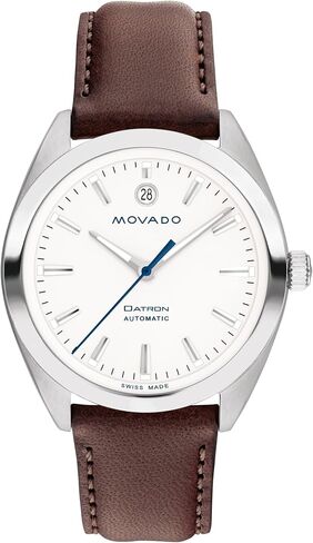 Movado Heritage Series Datron Men's Watch - Swiss Automatic Movement, Calfskin Strap - 5 ATM Water Resistance - Sport Luxury Fashion Timepiece for Him - 40mm in Saudi Arabia