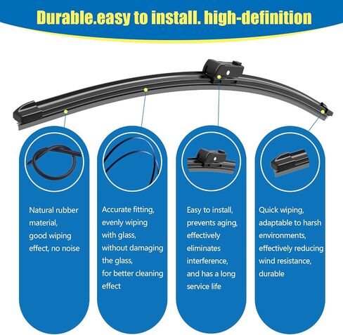 Cabin Air Filter CF11182 CP182 Premium Automotive filter with Activated Carbon Replacement for Car Passenger and 10Inch Rear Wiper Blades Fit for Honda HR-V in Saudi Arabia