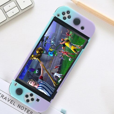 حافظة واقية من Switch OLED، حافظة حافظة Switch OLED، حافظة مريحة ومريحة لجهاز Switch OLED (وردي أزرق in Saudi Arabia