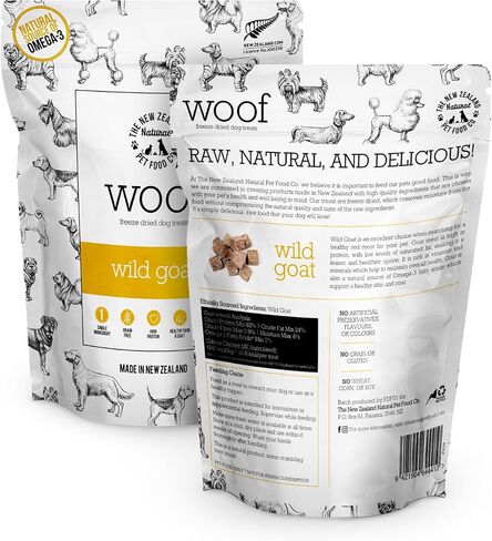 The New Zealand Natural Pet Food Co WOOF Freeze Dried Dog Treats - Lamb Green Tripe, High Protein, Large & Small Dog, Topper or Dog Treat - 1.4 oz in Saudi Arabia