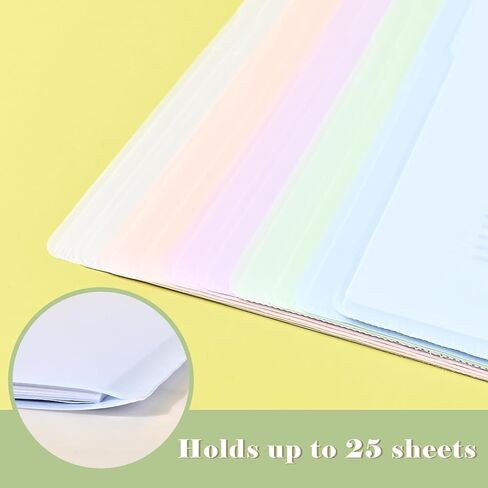 BAYTORY 10 Pack Plastic File Folders, Gradient Colors Project Pockets Plastic Sleeves for Paper 11×8.5 inches, Documents Folder Paper Sheet Protectors for Office School (Blue) in Kuwait