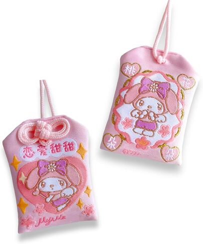 اليابانية Omamori سحر اليابانية Omamori اليابانية محظوظ حقيبة فنغ شوي الحظ زخرفة تميمة شنقا الكيس لطيف محظوظ سحر نعمة حقيبة قلادة للسيارة (MELO) in Saudi Arabia