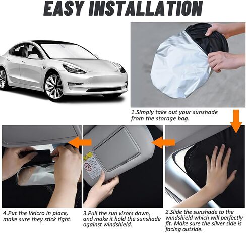 Bestview Roof Sunshade Sunroof Rear Window Sunshade for 2021-2023 Tesla Model S Accessories,Glass Sunroof Shade Window Insulation UV & Heat Protection, Upgraded Double-Layer Design Sun Shade Won't Sag in Saudi Arabia