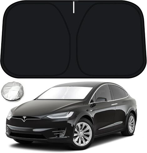 Bestview Roof Sunshade Sunroof Rear Window Sunshade for 2021-2023 Tesla Model S Accessories,Glass Sunroof Shade Window Insulation UV & Heat Protection, Upgraded Double-Layer Design Sun Shade Won't Sag in Saudi Arabia
