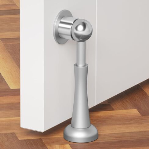 توقف باب مغناطيسي قوي، سدادات باب من الألومنيوم للجدار، حامل باب بتقنية امتصاص الصدمات الزنبركية لإبقاء الباب مفتوحًا، سدادة باب سوداء غير لامعة، مقاومة للصدأ in Kuwait