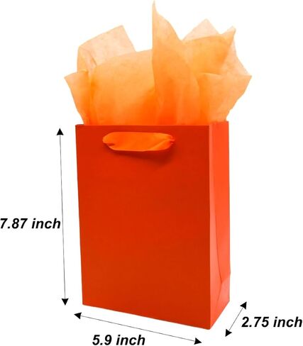 JUNESHE Small Gift Bags with Handles & Tissue Paper,4 Pack Mini White Gift Bags, Extra Small White Paper Bags, Tiny Gift Wrap for Birthday Party Favors, Baby Shower in Kuwait