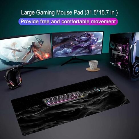 Large Extended Mouse Pad with Superior Micro-Weave Cloth, Inspirational Quote Mouse Pads for Desk,Waterproof Non-Slip Rubber Base Mousepad Desk Mat for Office/Home/Desktop,Pink Mouse Pad for Women in Saudi Arabia