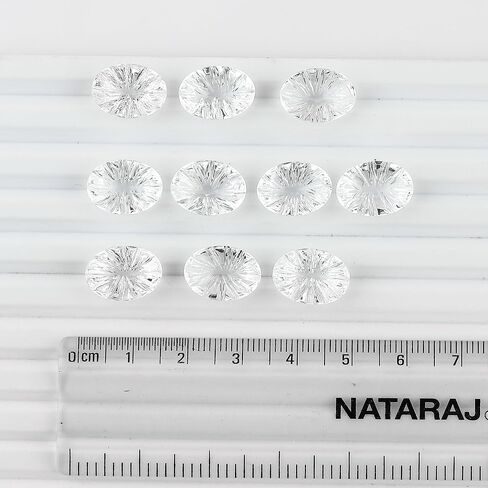 (1 Stone Pack, Brilliant cut, 8X6X4 mm) AURA GEMS Natural Swiss Blue Topaz Gemstone Oval Shape Healing Birthstone Crystals Wholesale Lot-Zodiac Gemstone-DIY Jewelry Making Bulk Gemstone Deal in Saudi Arabia