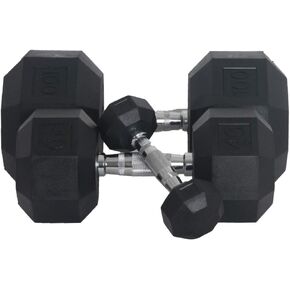 Fitness First Rubber Hex Dumbbell Pairs