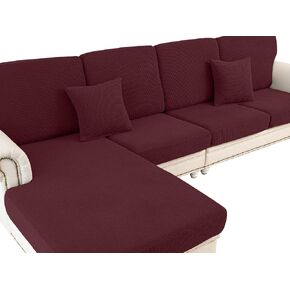 Couch Cushion Covers Seat Cushion Cover Washable Love Seat Cover Stretch Sectional Sofa Slipcover Furniture Protector(2 Pieces for Seat or Sofa Backrest, Grey)