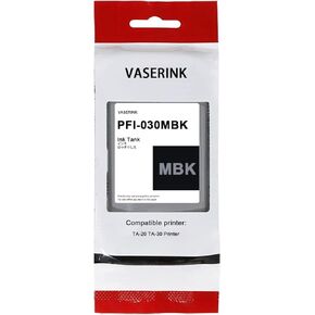 PFI120 130-ml Ink Tank (5-Pack, 1Black, 1Matte Black, 1Cyan, 1Magenta, 1Yellow) VASRINK Compatible PFI120MBK PFI120BK PFI120C PFI120M PFI120Y Replacement for Canon TM-205 TM-300 TM-305 Printer