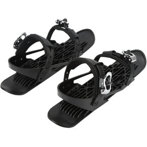 Adjustable Binding Mini Ski Shoes, Easy Control Skates for Snow, Portable Winter Sport Equipment, Suitable for Forest Trails, Skating and Slopes