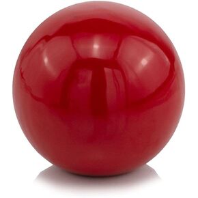 HomeRoots 4" X 4" X 4" Red Aluminum Poppy Sphere