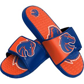 FOCO Boise State Broncos NCAA Mens Colorblock Big Logo Gel Slides - L