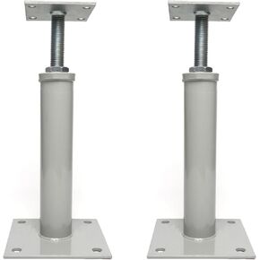 4 PCS Adjustable House Floor Jacks, Post Floor Joist Jacks for Leveling, 11.8" - 16" Height Range, 9920 lbs to 6860 lbs Height Capacity(Each), Telescoping Jack for Temporary Support(Black)