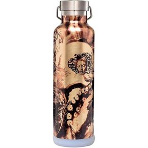 Rehydrated Pro 25oz Insulated Water Bottle with Straw, Bonus Lids and Leak Proof Flask to Keep Liquids Hot or Cold- Triple Wall Vacuum Water Bottle Insulated, Perfect for Gifts in Saudi Arabia