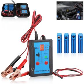 مجموعة أدوات تنظيف حاقن الوقود للسيارات من BELEY 12 فولت مع 6 أوضاع نبض و4 محولات، صندوق تشغيل حاقن الوقود العالمي DIY in Kuwait