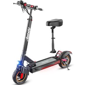 M4 Electric Scooter,10" Off Road Pneumatic Tires,600W Motor E-Scooter Up to 31 Miles Range, Top Speed 28MPH, Adjustable Handlebar Height, Folding Commuting Electric Scooter for Adults