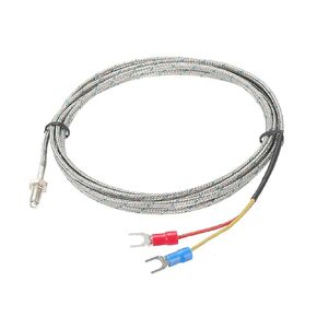MECCANIXITY Thermocouple Temperature Sensor M6 Screw Temperature Probes J Type 6.6ft 0 to 750°C(32 to 1382°F)