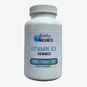 Vitamin B3 Chewables | 125 mg Vitamin B3 per Serving | Vanilla Flavor | 300 Servings