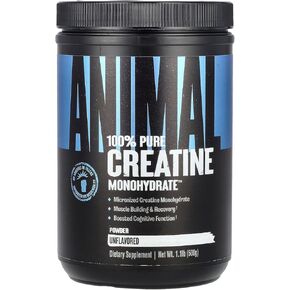 Animal Micronized Creatine, Monohydrate Powder, Unflavored, 1.1 lb (500 g)