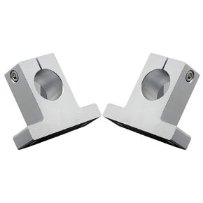 Linear Motion Rail Guide Accessories, 2Pcs SK10 Aluminum Alloy Adjustable Fixed Smooth Shaft Support Seat for 10mm Diameter Linear Rail Rod Shaft