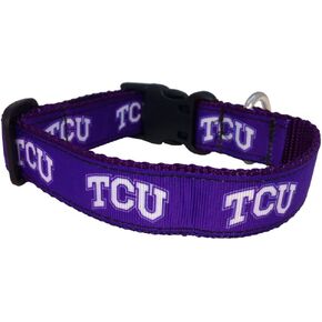 NCAA TCU Horned Frogs Dog Collar (Team Color, Large)