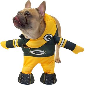 NFL Green Bay Packers Officially Licensed Running Dog Costume by MODERN HERO Includes 2 pc Set - Bodysuit and Hat (Green, X-Large, Green Bay Packers)