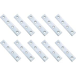 10PCS 80X15X2MM Heavy Duty Mending Plate Flat Straight Metal Steel Repair Fixing Bracket Connector