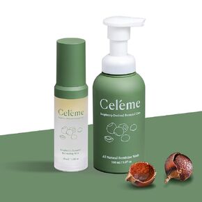 Organic Soapberry Feminine Care Set (2 Pcs)-Natural Foaming Wash + pH Balancing Mist | Hypoallergenic, Fragrance-Free, Paraben-Free | Period & Pregnancy Safe | For Irritation & Sensitive Skin
