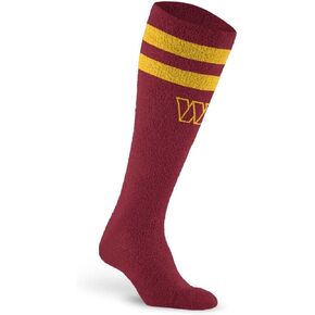 For Bare Feet NFL WASHINGTON COMMANDERS Cozy Feather Compression Varsity Stripe Team Color Small/Medium