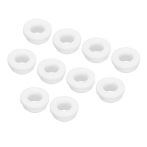 MECCANIXITY 20Pcs Snap Rubber Grommet Plug Mount Dia 5mm ID 2.5mm Narrow Groove Width 1.5mm Seal Anti-Scratch for Electrical Box Cable Pipes Transparent