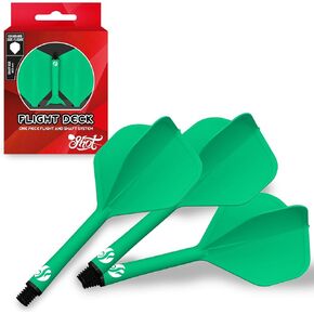 طلقة! مجموعة رمي السهام، نظام طيران وعمود من قطعة واحدة، انحرافات منخفضة، رحلة ذات شكل قياسي (350 ميكرون)، متوفرة في مجموعة من 3 قطع in Kuwait