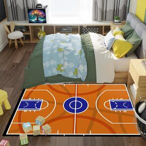 Soccer Rugs for Boys Bedroom - Soccer Ball Printed Area Rug Sports Rugs for Boys Bedroom Playroom Living Room Football Room Decor Sofa Floor Mat, 3'×5'