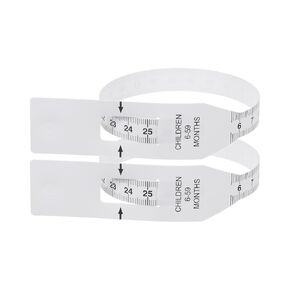 HARFINGTON 2Pcs Head Circumference Tape 26cm Plastic Measuring Rule Measure for Child Head Arm Circumference, White