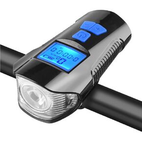 Bike Headlight, USB Rechargeable Bike Light, Waterproof Bicycle Headlight with 5 Modes Bright Bike Lights Front and Back Mountain Bike Lights for Night Riding