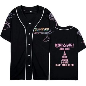 تي شيرت Kpop للبيسبول تحب نفسك قميص Jungkook Suga Jhope Jimin V Rap Monster Jin تي شيرت Merch in Kuwait