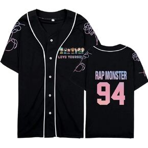 Kpop Baseball Jersey Love Yourself Shirt Jungkook Suga Jhope Jimin V Rap Monster Jin Tee Shirts Merch