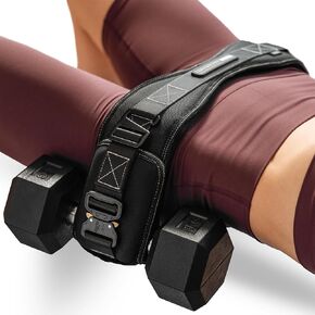 Premium Hip Thrust Belt for Dumbbells & Kettlebells - Booty Belt - Strengthen Glutes & Hamstrings - Heavy Duty, Comfortable & Slip Resistant