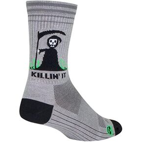SockGuy Unisex Killin' It 6-Inch Crew Socks