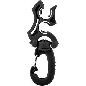 Scuba Diving Double BCD Hose Holder Snorkeling Diving Equipment Clip Regulator 304 Stainless Steel and PP Material for Dive Snorkeling